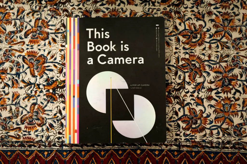 A photograph of the cover of This Book is A Camera by Kelli Anderson