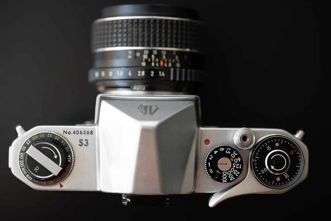 A 35mm film camera, the Pentax S3